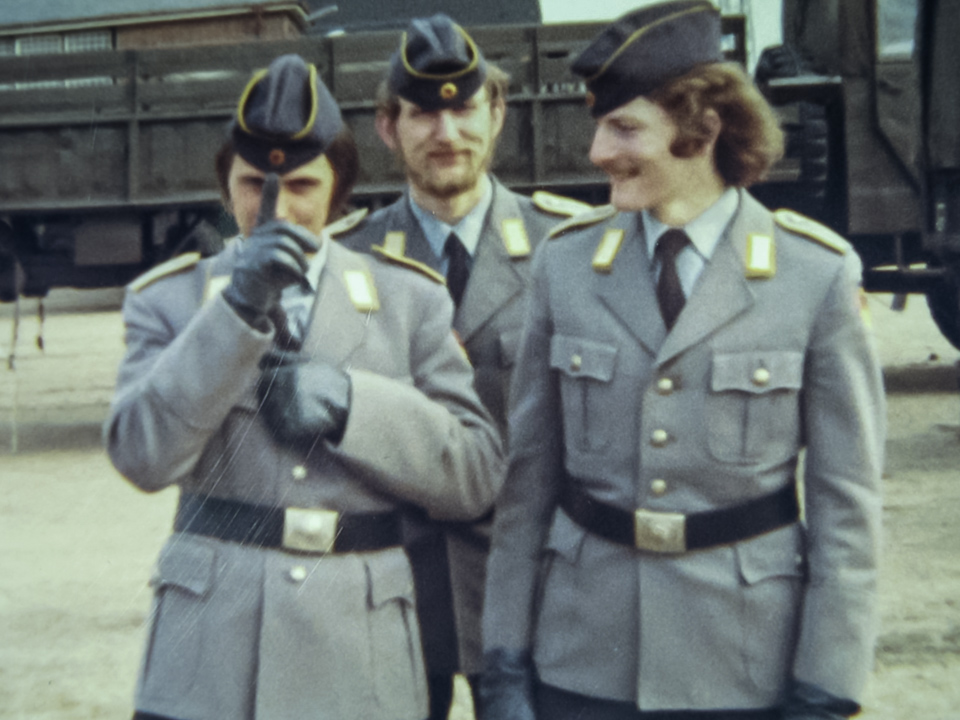 Exerzieren auf dem Kasernenhof - 1972