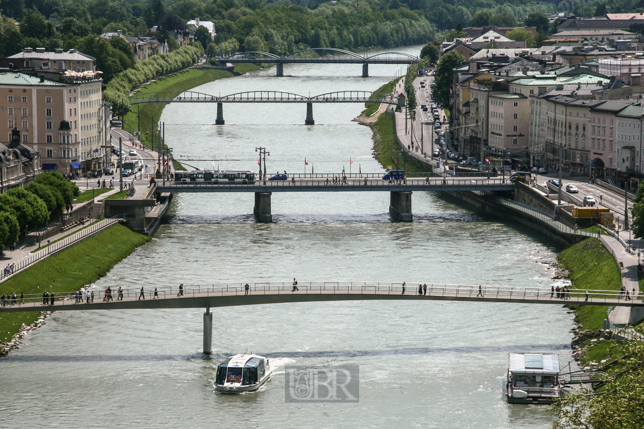 Salzburg - Stadt mit vielen Brücken