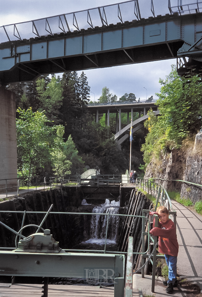 Brücke über den Dalsland-Kanal in Schweden