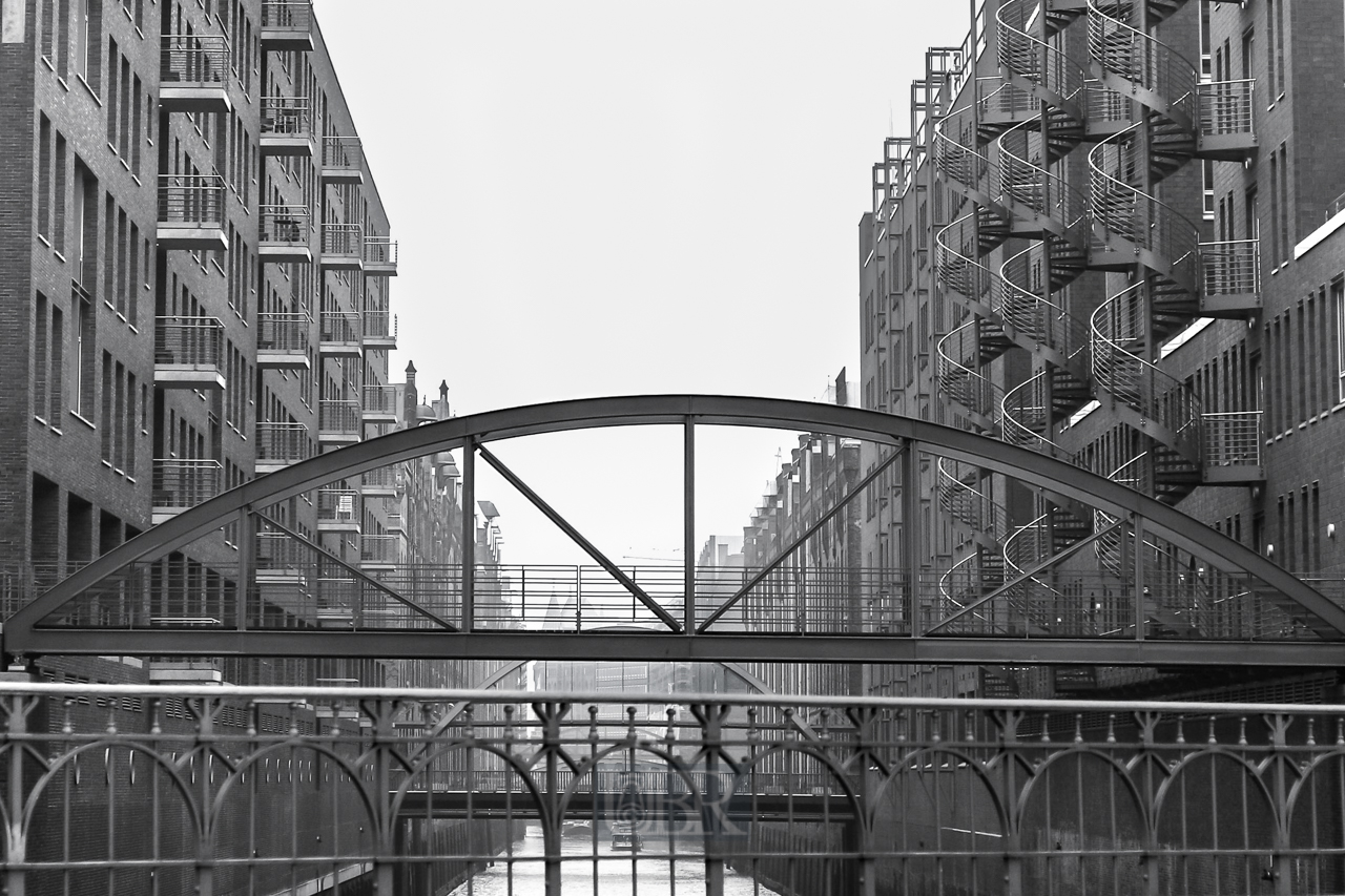 In Hamburgs Speicherstadt