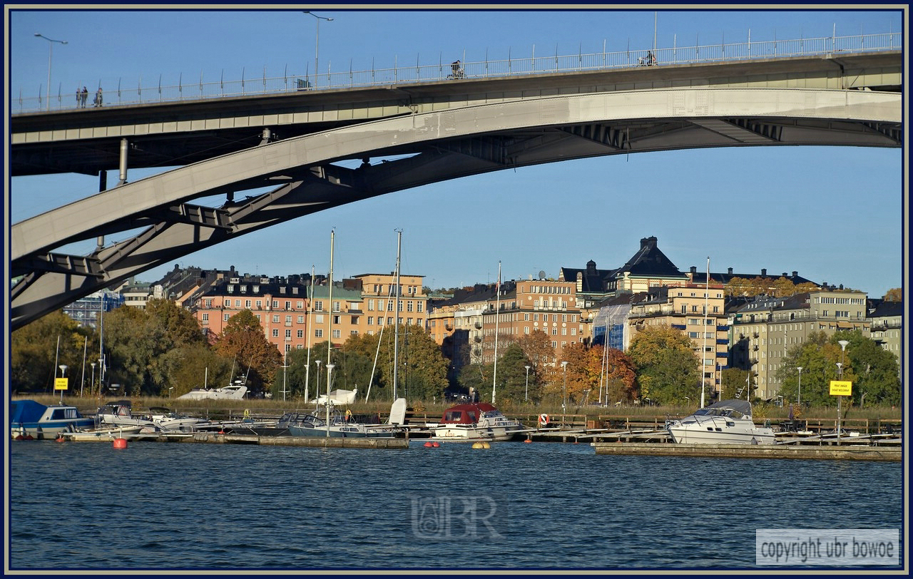 In Stockholm, der Stadt am Wasser