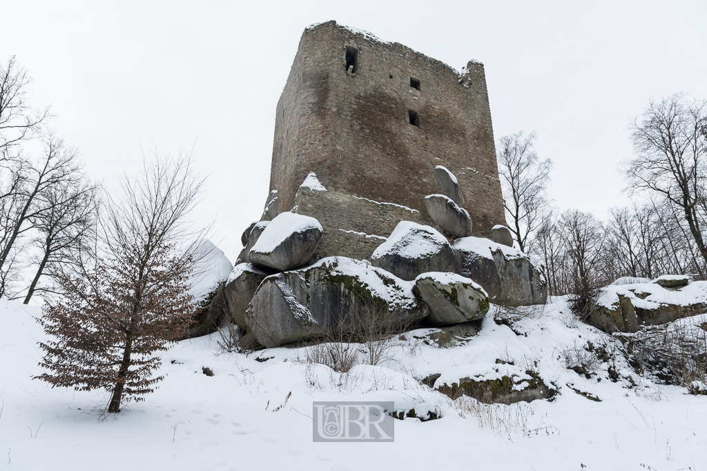 Burgruine Lobenstein im winter