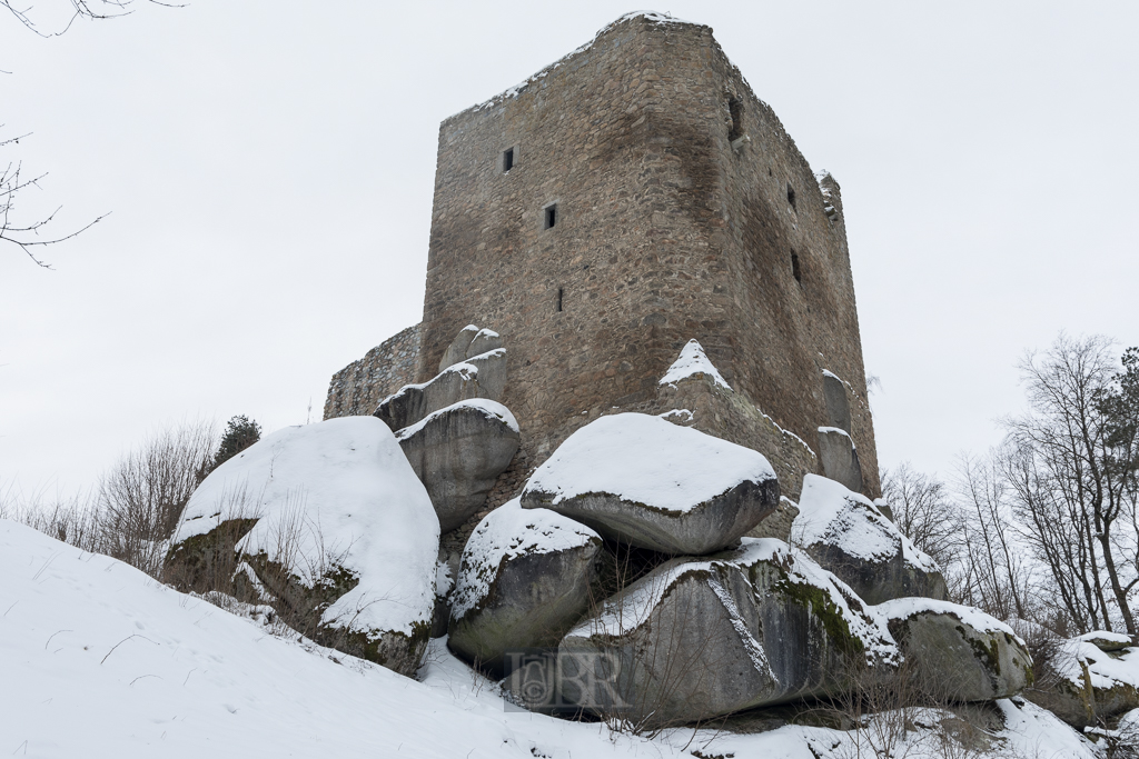 Burgruine Lobenstein im winter