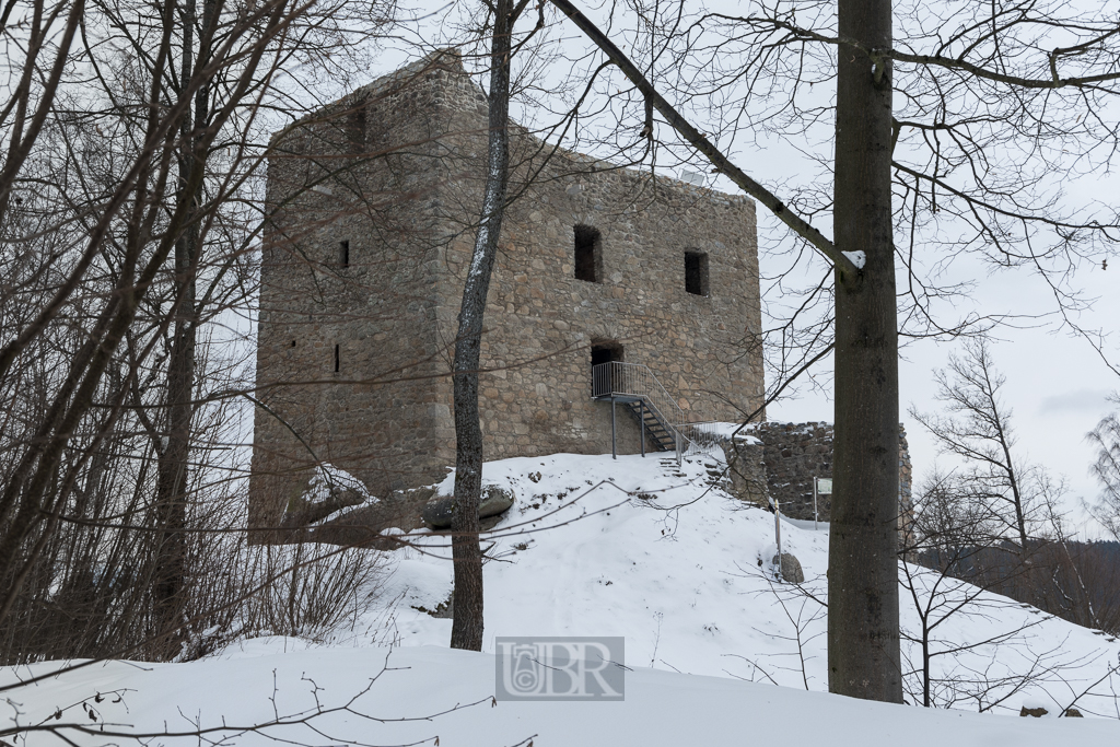 Burgruine Lobenstein im winter