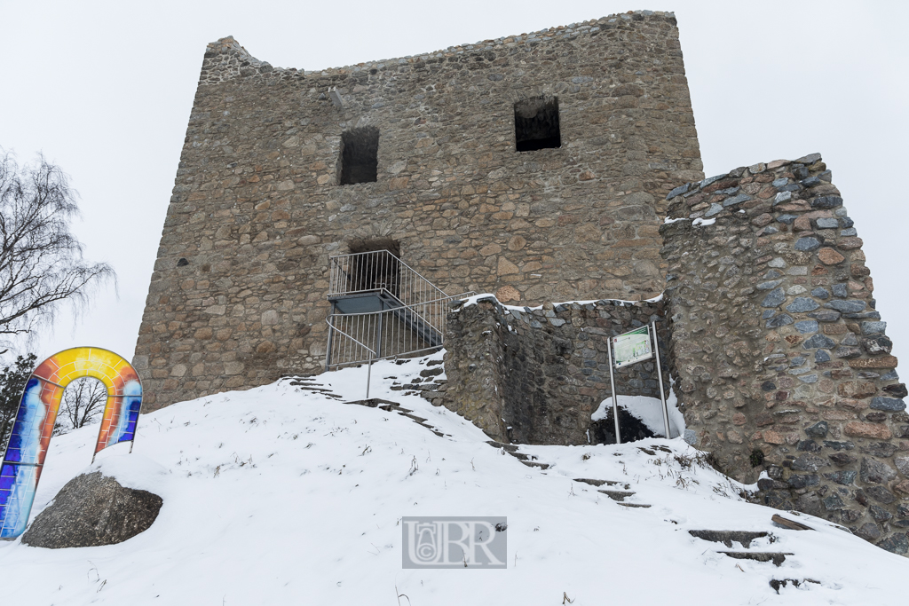 Burgruine Lobenstein im winter