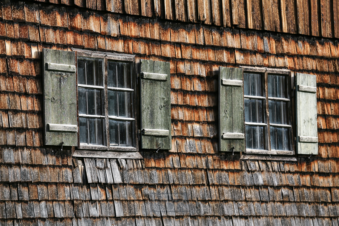 Fassade mit Schindeln