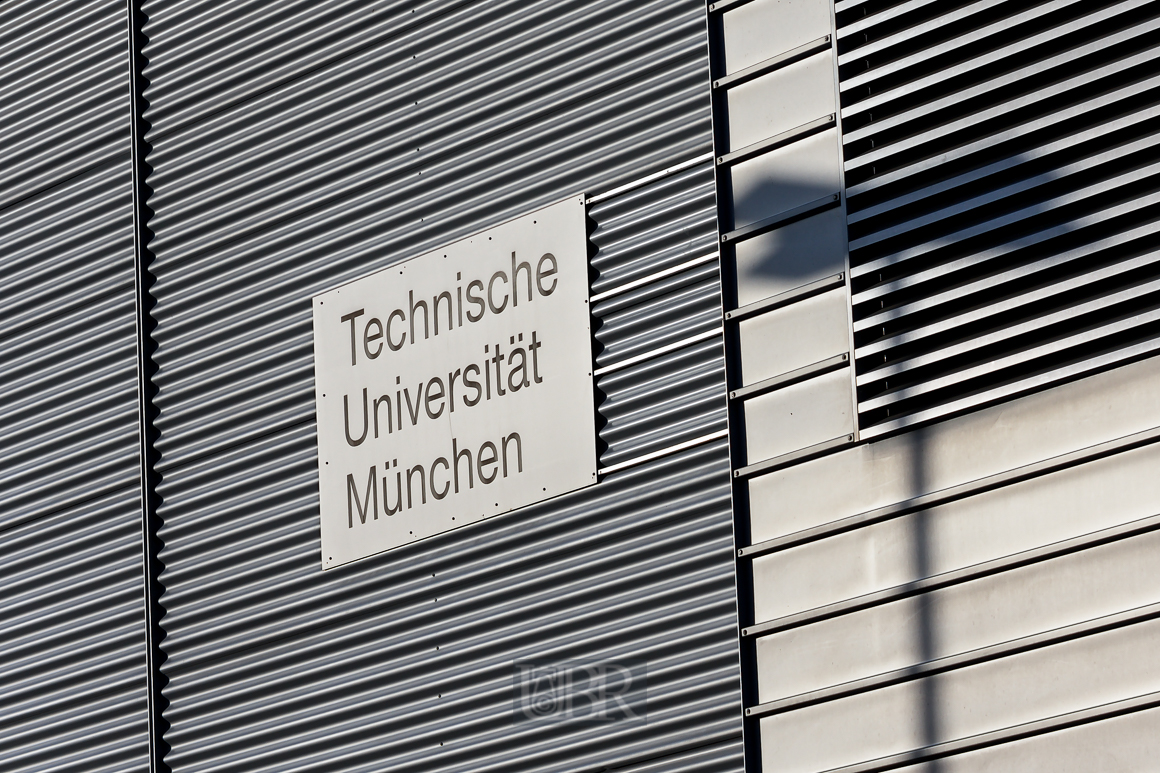 Im Campus der TU München in Garching