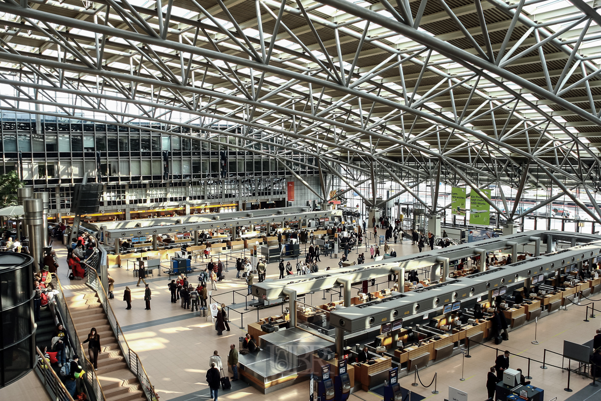 Hamburg - Tragwerk Abfertigungshalle