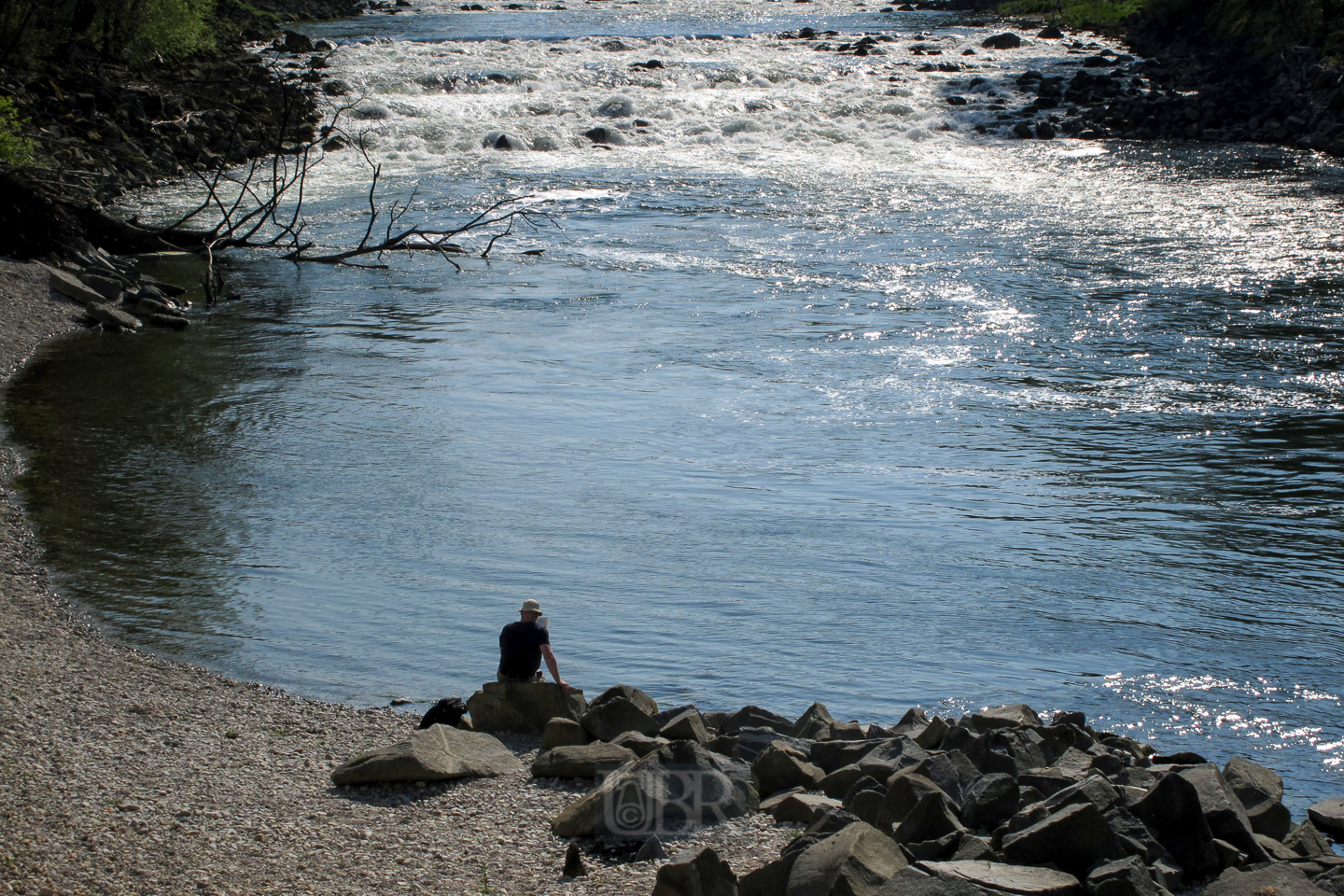 Die Isar auf dem Weg nach Freising