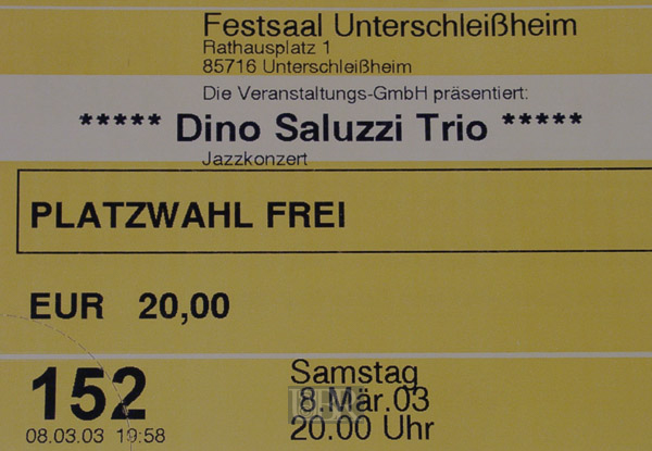 Dino Saluzzi - 2003 Unterschleißheim