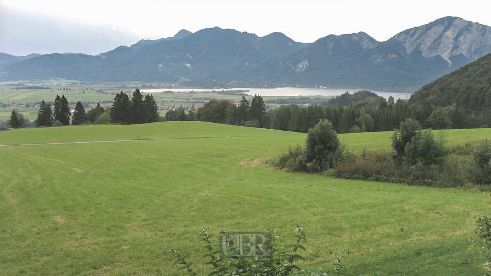 Blick von der 'Kreut-Alm' auf den Kochelsee