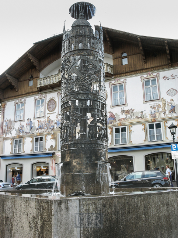 Oberammergau - Häuser in schönstem Bayrisch-Barock