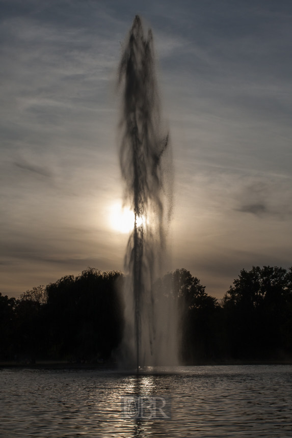 Fontäne auf der Ziegelwiese an der Saale