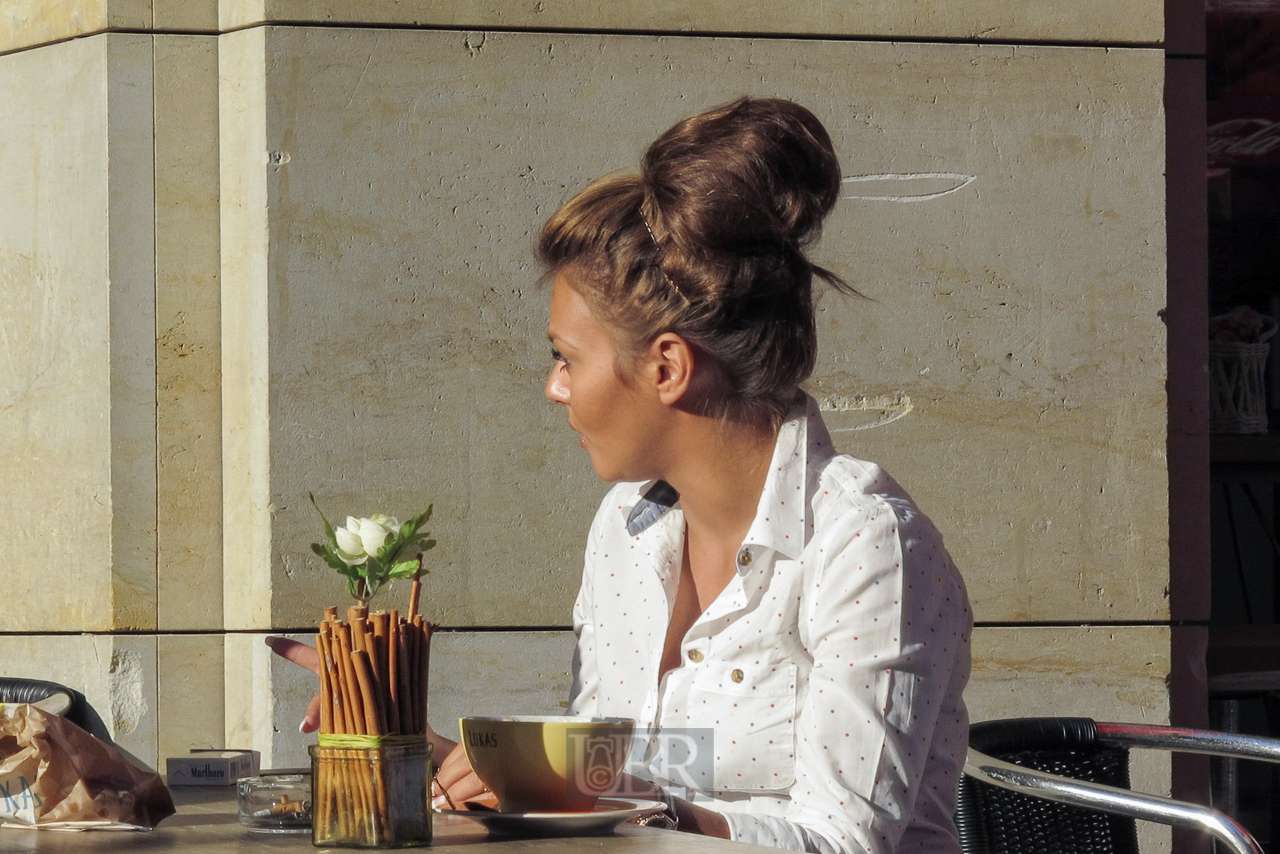 Kurze Pause bei Sonnenlicht