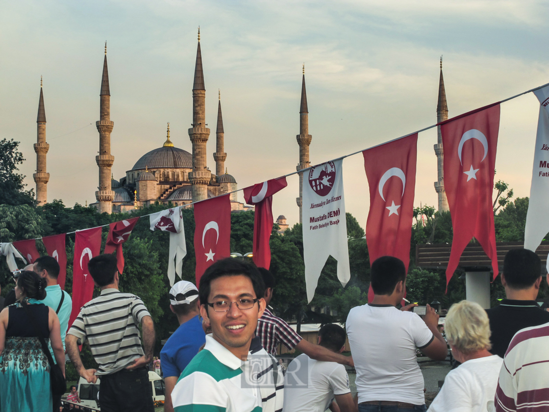 Bei der Blauen Moschee