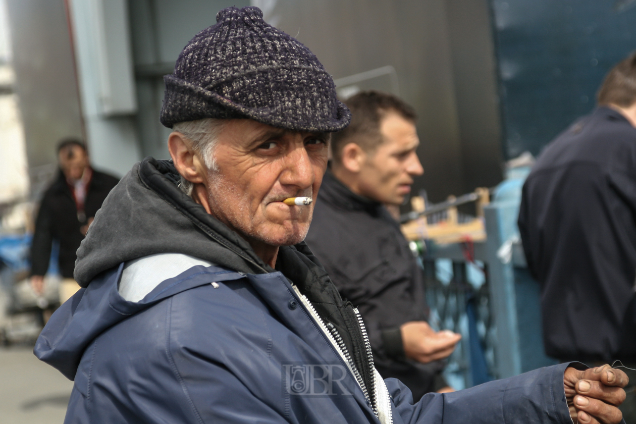 Angler auf der Galata Brücke