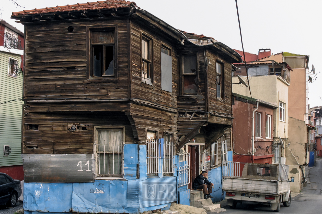 Holzhäuser im Stadtteil Fatih