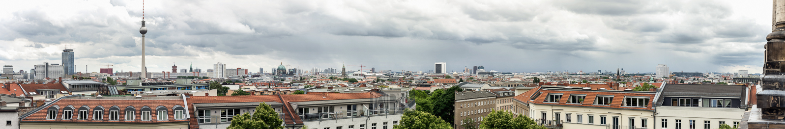 Blick von der Zionskirche nach Süden