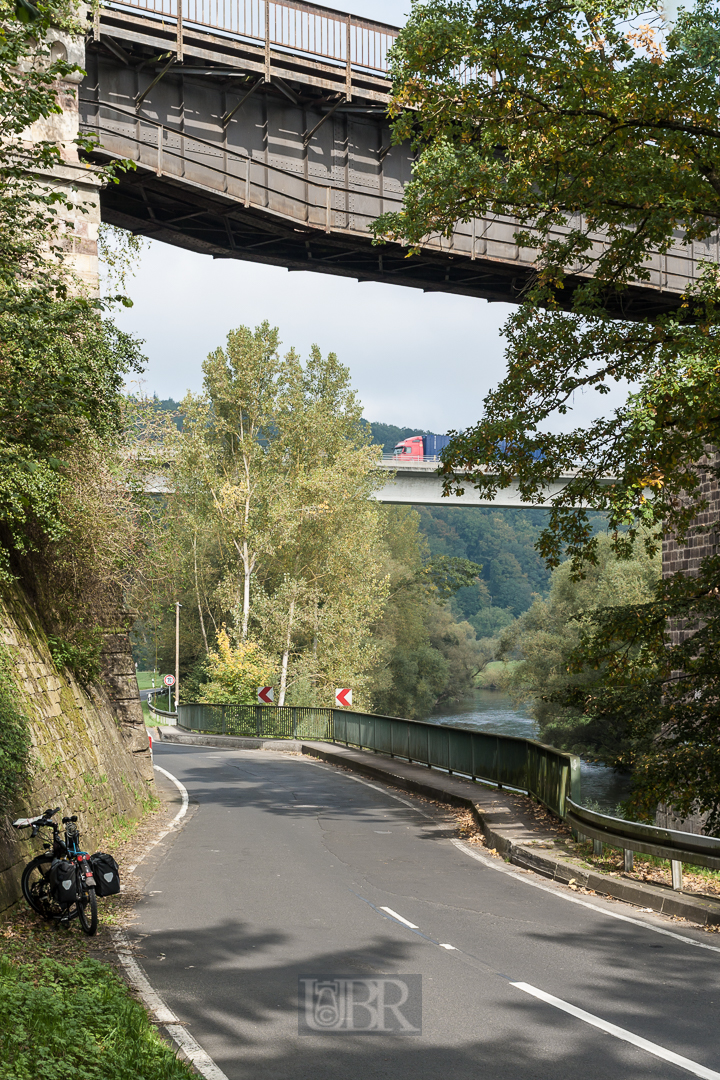 6. Etappe - unter dieser Brücke mußt' ich fahrn