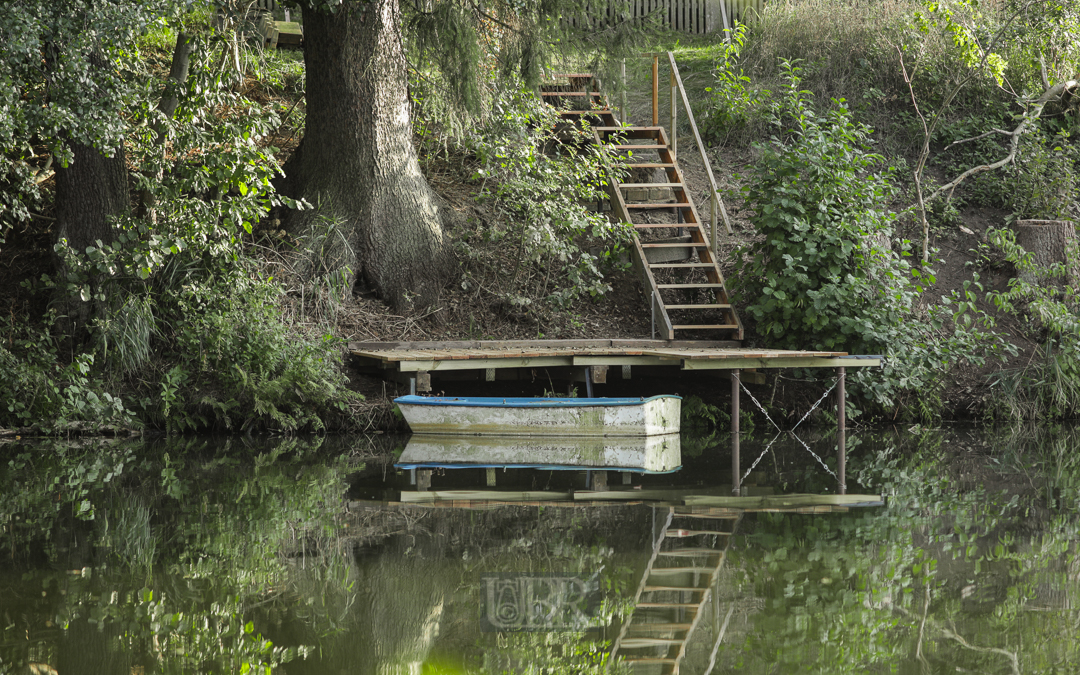 Die neue Trppe mit Steg vom Wasser aus - 2019