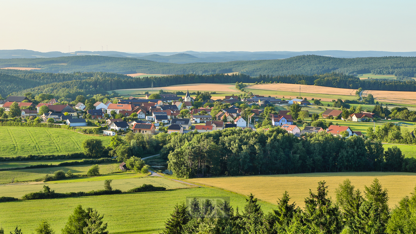 Das Dorf Fuhrn vom Turm