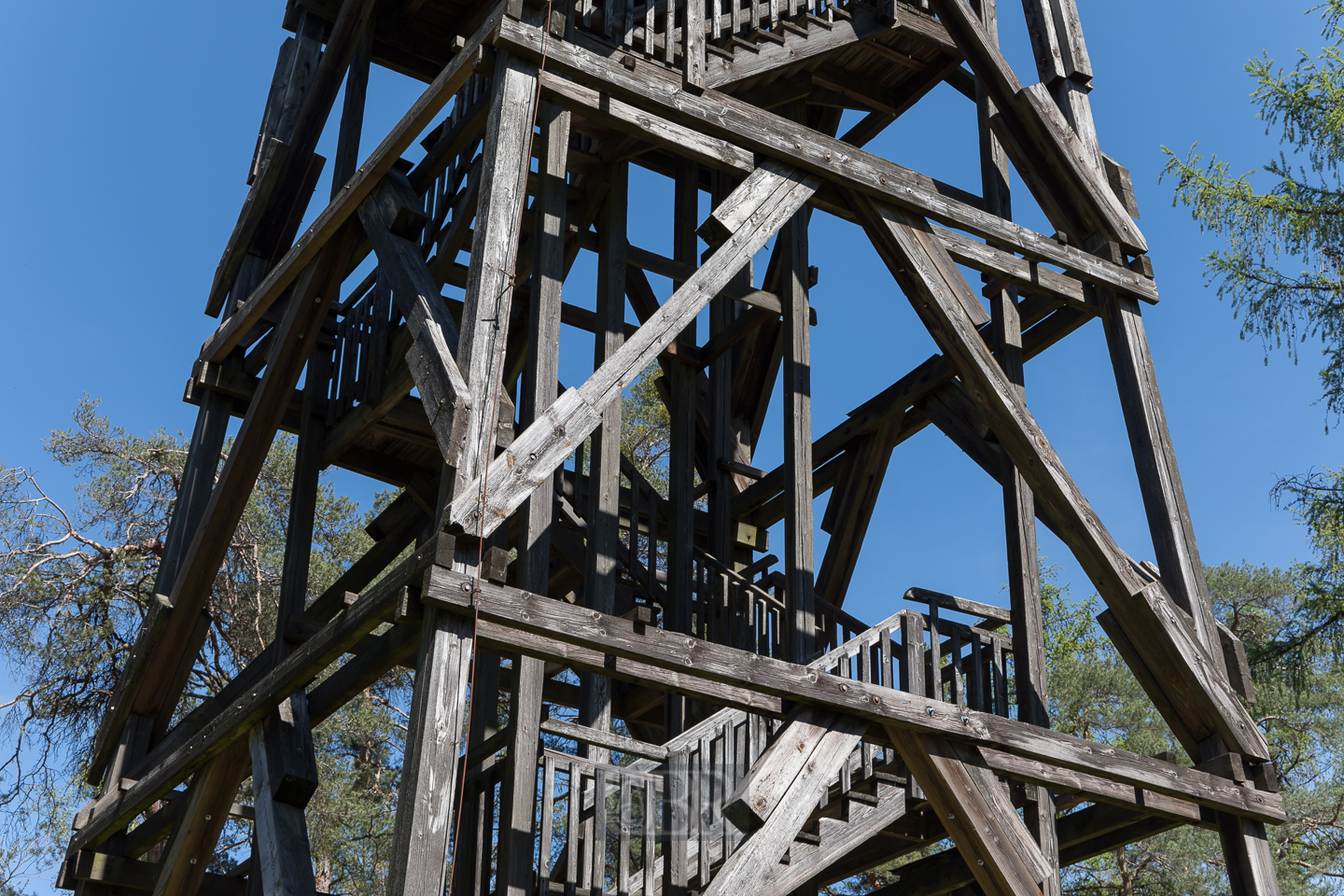 Der alte Aussichtsturm am "Pfahl" auf dem Hirschberg