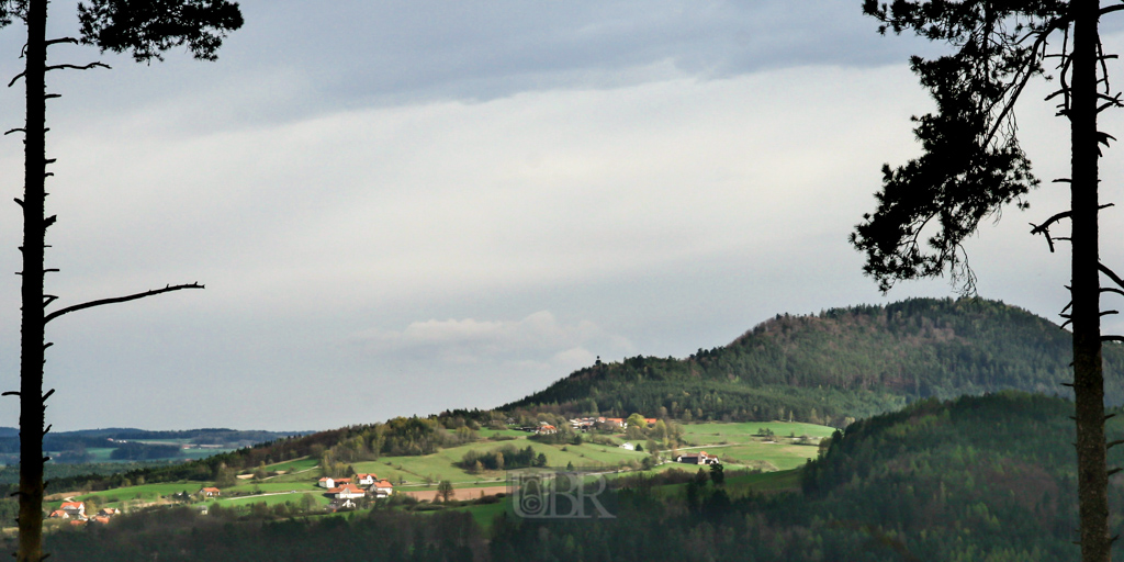 Blick von der Burgruine Stockenfels ins Regental