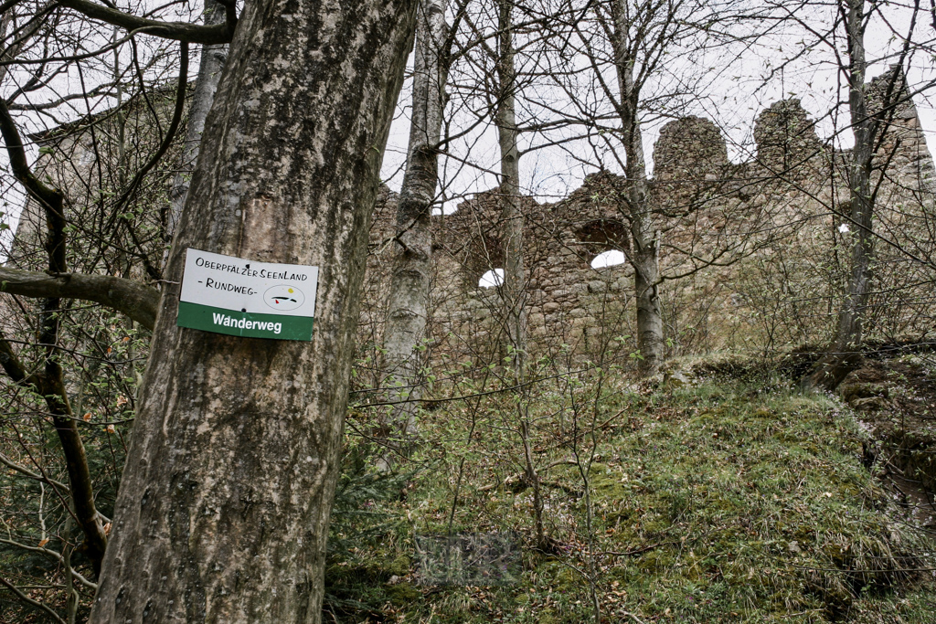 Burgruine Stockenfels hoch über dem Regental